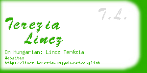 terezia lincz business card