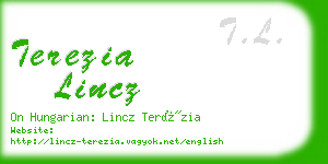 terezia lincz business card